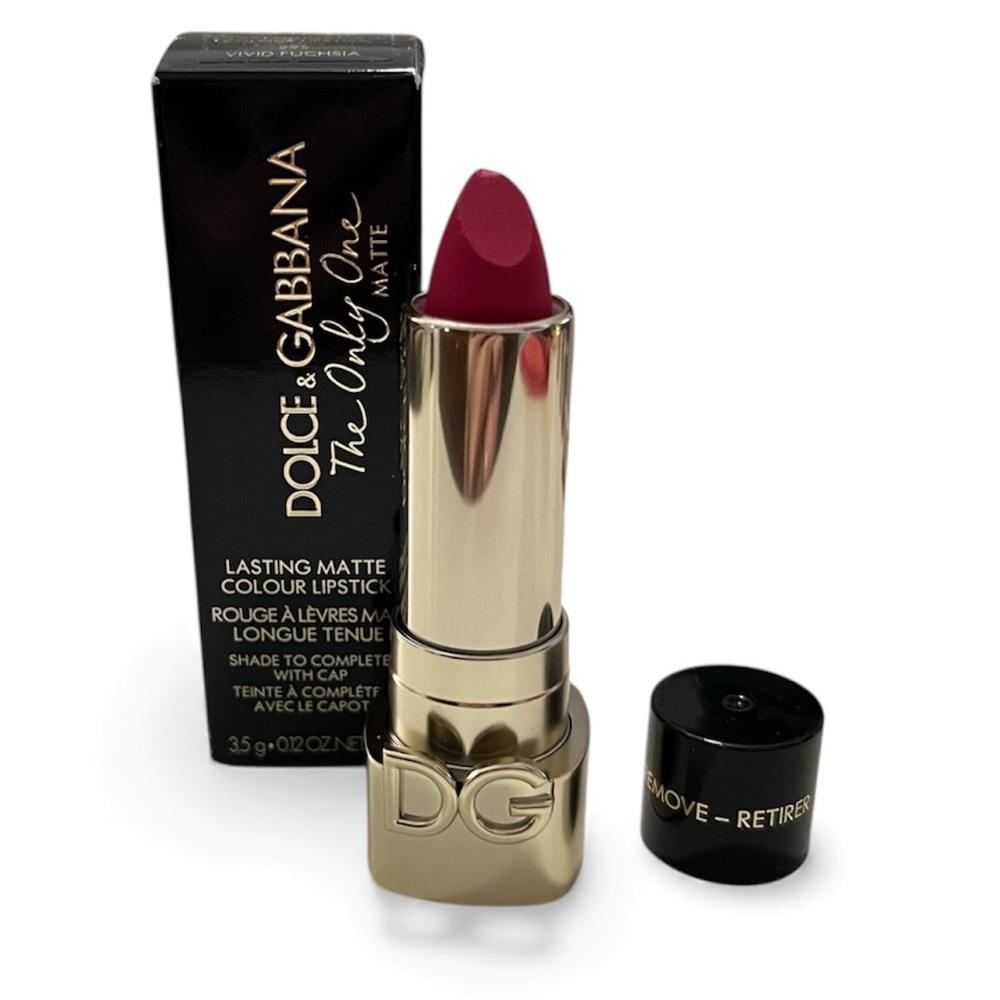 Dolce & Gabbana Lasting Matte Lipstick in Vivid Fuchsia
